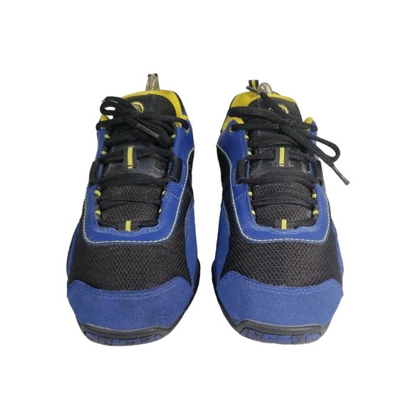 Piloti Driving Shoes Sporty Monterey Blue Suede Yellow Black Rubber-Soles - Picture 5 of 8